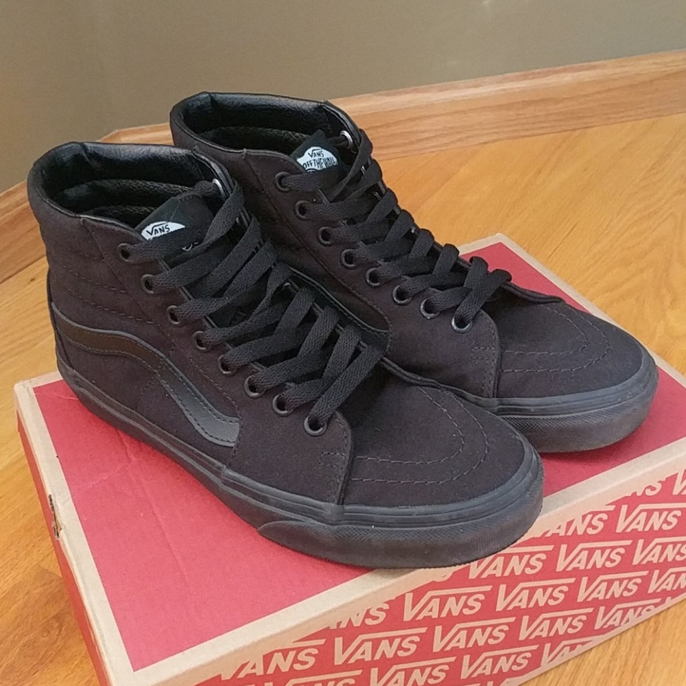 VANS Canvas Sk8-Hi Black Shoes